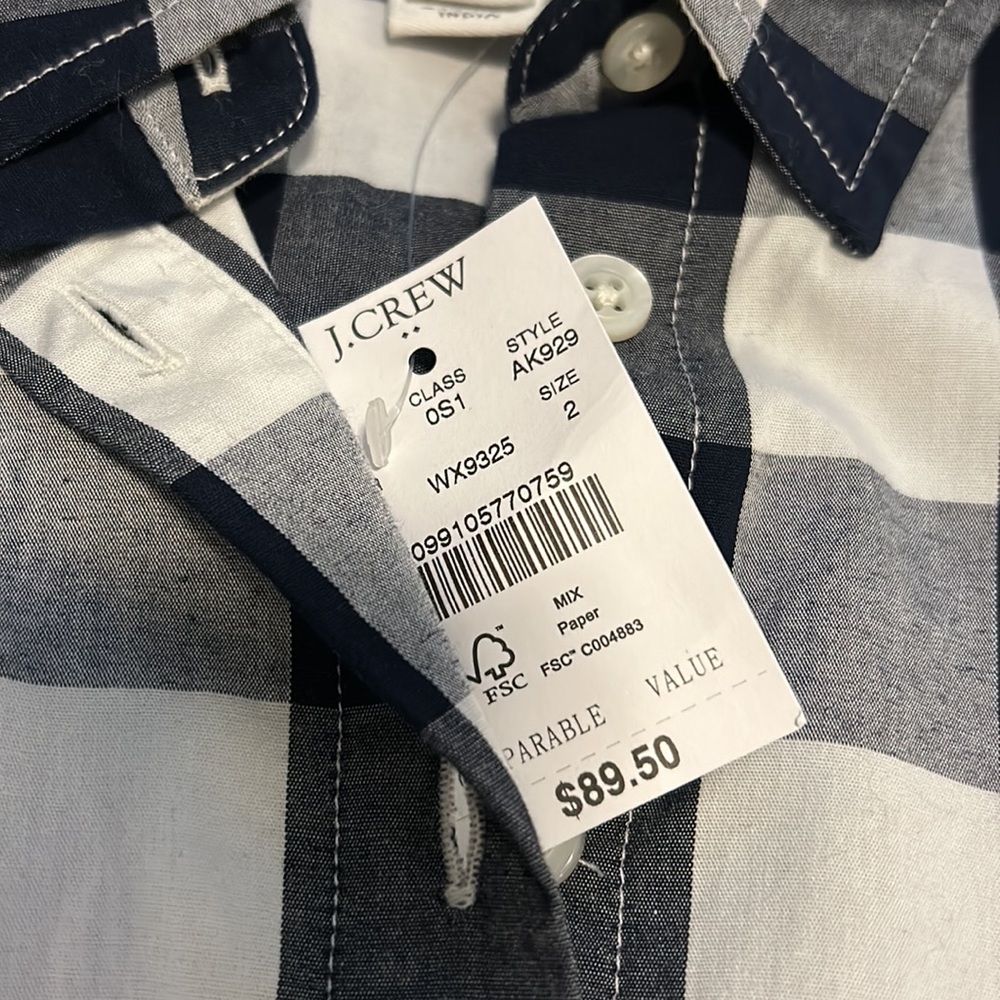 J Crew Long-sleeve Plaid Dress - Picture 3 of 5